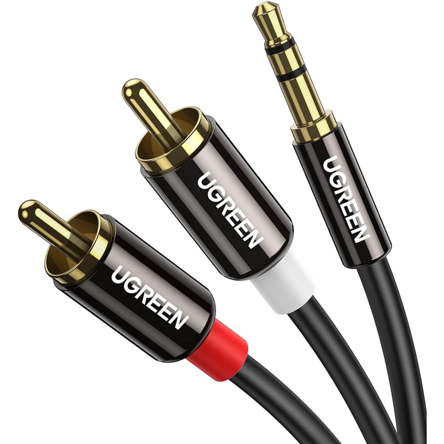 CABLE DE AUDIO ESTEREO 3.5mm a 2RCA*LONGITUD DE CABLE 3M, 10590, UGREEN