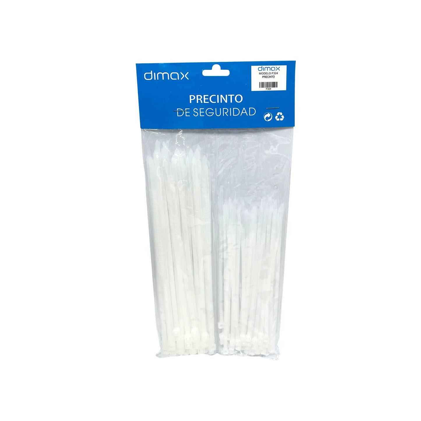 PACK DE PRECINTOS COLOR BLANCO, F324, DIMAX