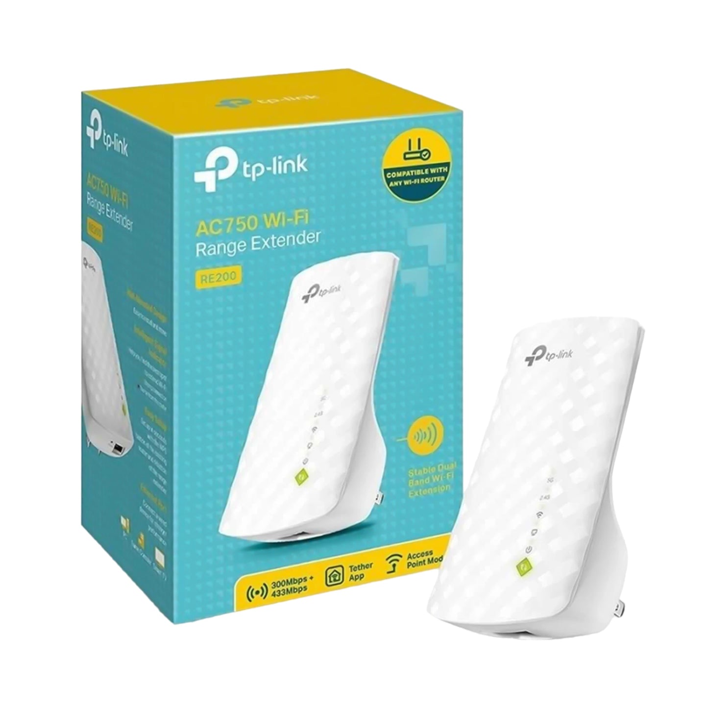 EXTENSOR DE COBERTURA WIFI AC750, RE200, TP-LINK