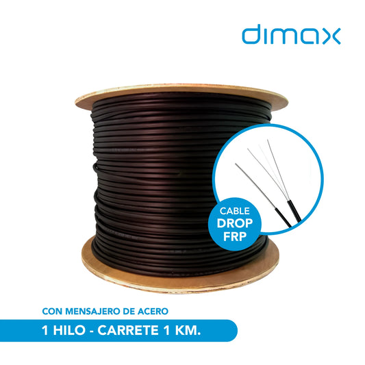 CABLE DROP FRP 1 HILO CON MENSAJERO*1KM, C732, DIMAX