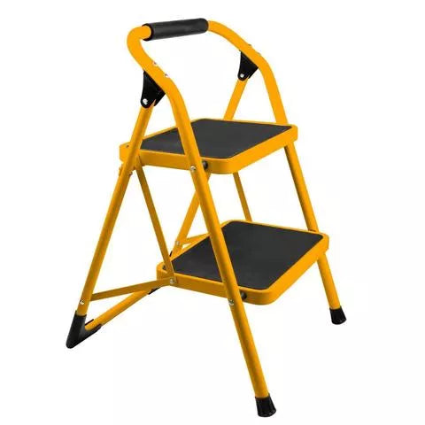 ESCALERA DE ACERO 2 PELDAÑOS CAP 90KGS, 62680, TOLSEN