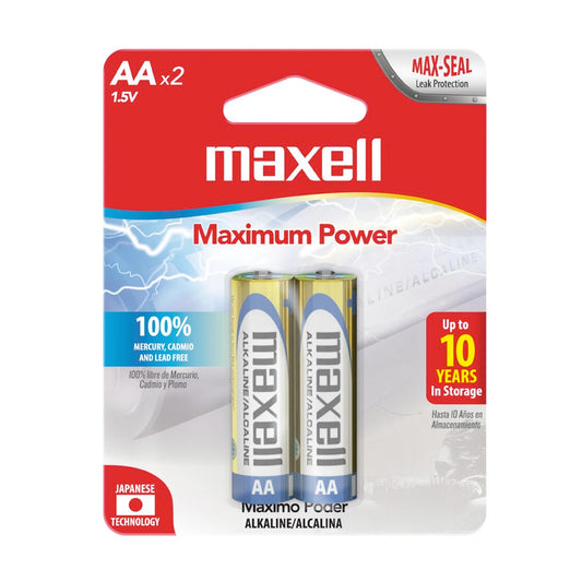 LR06 BATERIAS ALCALINAS AA PACK 2UND, 723407, MAXELL