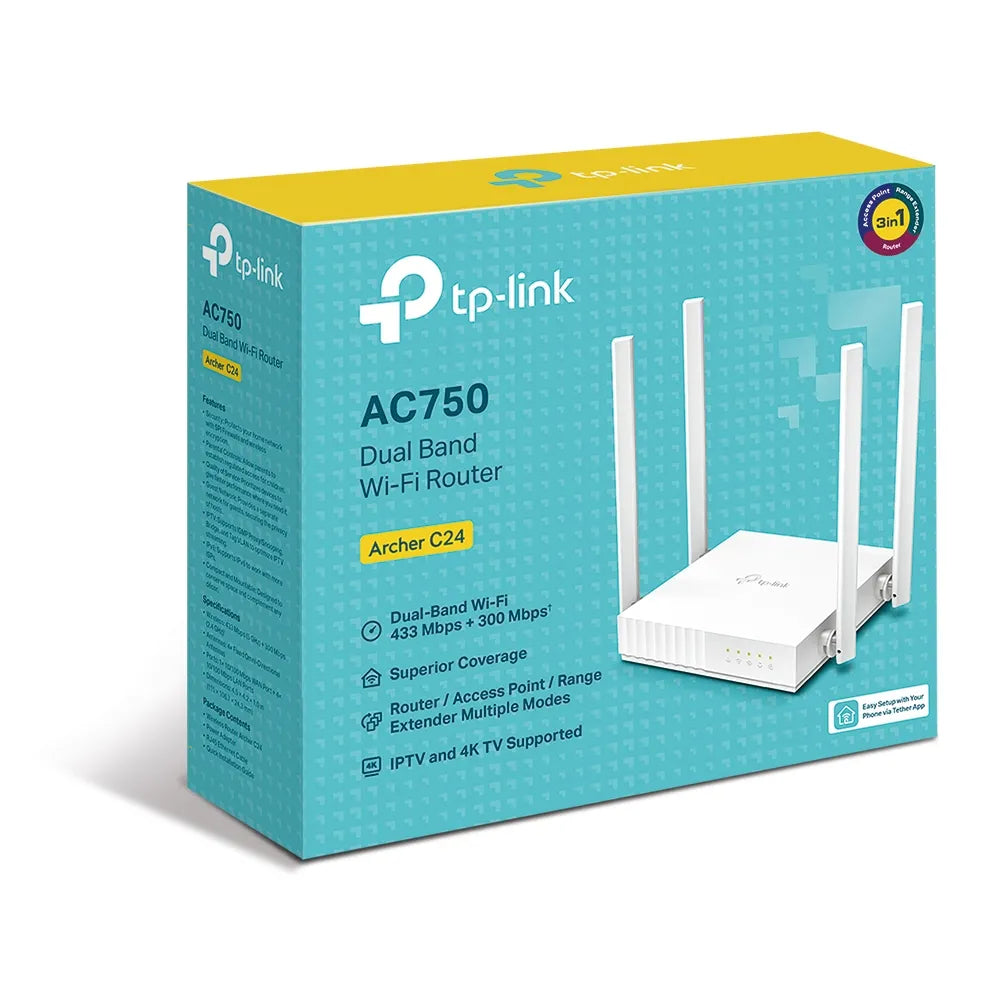 ROUTER INALAMBRICO WIFI 6 ARCHER AX72, ARCHER C24, TP-LINK