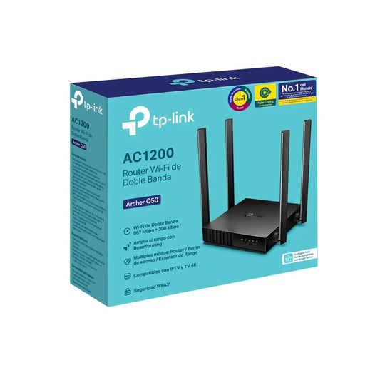 ROUTER INALAMBRICO ARCHER C50 AC1200, ARCHER C50, TP-LINK