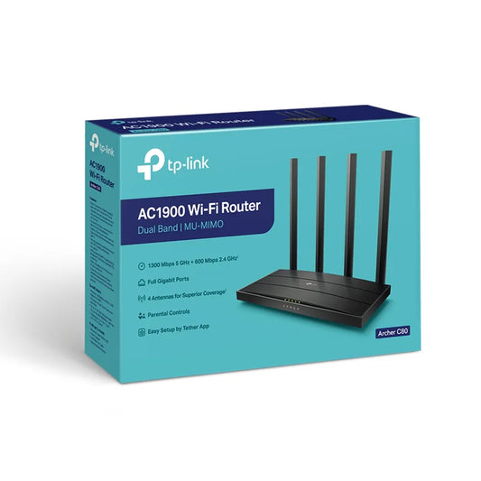 ROUTER INALAMBRICO GIGABIT AC1900, ARCHER C80, TP-LINK