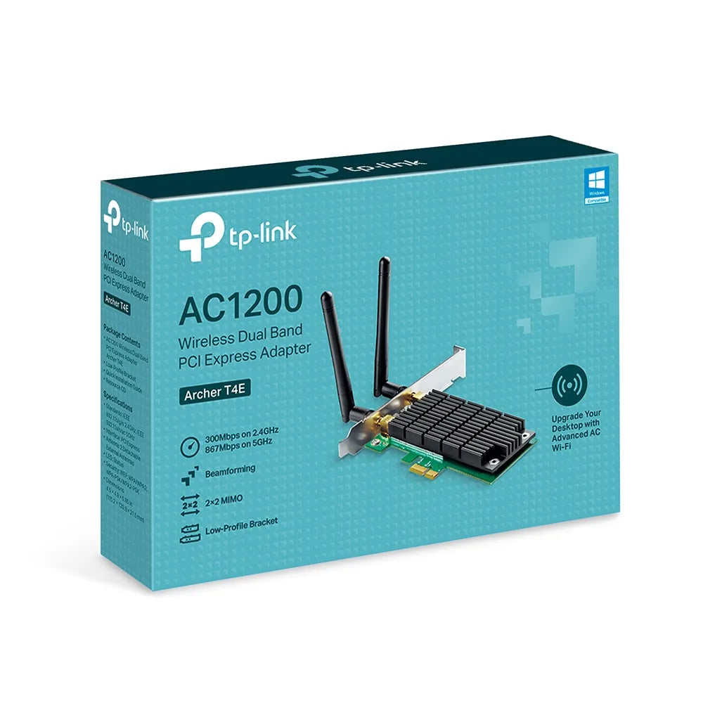 TARJETA INALAMBRICA WIFI * AC 1200 MBPS*, ARCHER T4E, TP-LINK