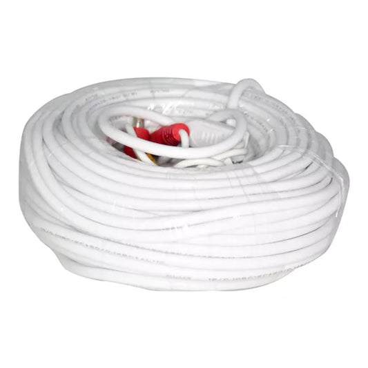 PATCH CORD BNC+DC *22 METROS *BLANCO, BNC+DCX22BL, VICOM