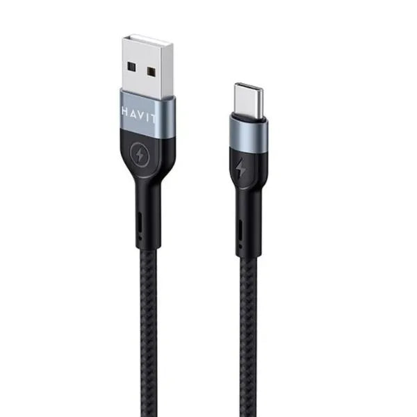 CABLE DE CARGA NEGRO+AZUL, CB623C-BB, HAVIT