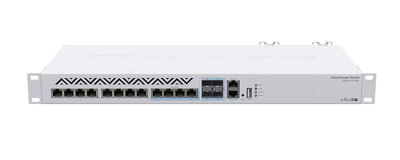 CLOUD ROUTER SWITCH*4 PUERTO COMBO10G, CRS312-4C+8XG-RM, MIKROTIK