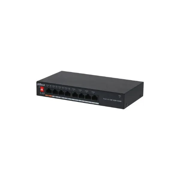 SWITCH GIGABIT 8 PUERTOS *4 POE (2.0), DH-PFS3008-8GT-60-V2, DAHUA