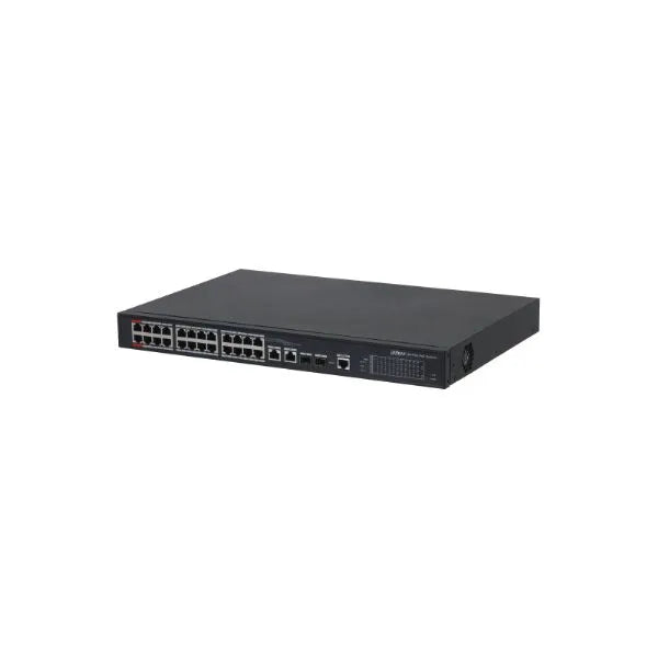 SWITCH DE 24 PUERTOS POE + 2P GIGABIT, DH-PFS4226-24ET-240-V3, DAHUA