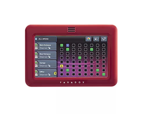 MARCO PARA TECLADOS TM50 COLOR ROJO, FPLATE-R, PARADOX