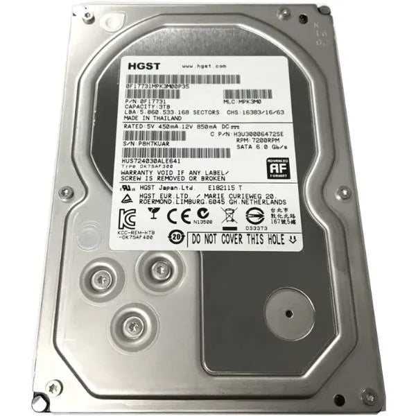 DISCO DURO NEW PULL 3TB ULTRASTAR, HUS724030ALE641, WESTERN DIGITAL