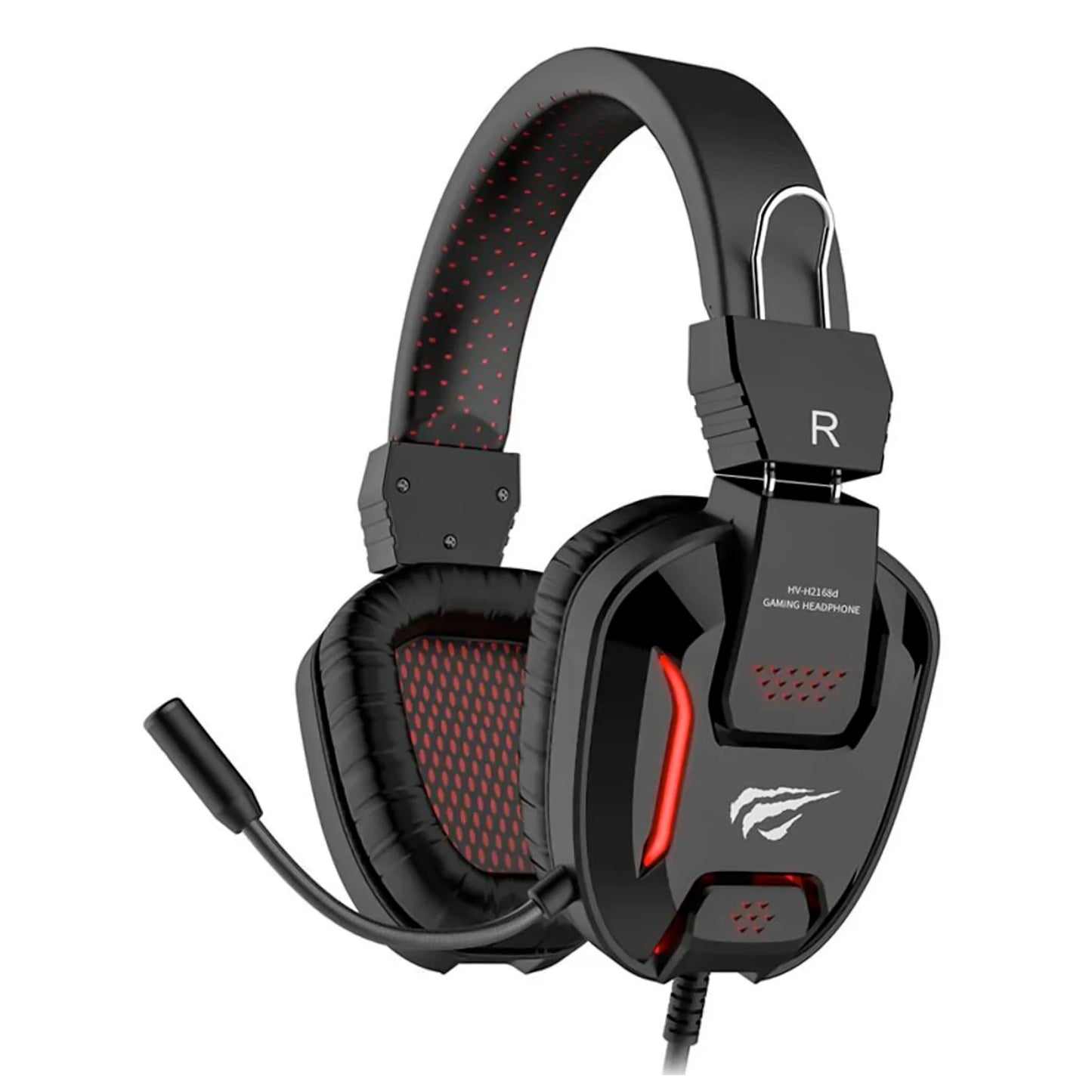 AUDIFONOS GAMING NEGRO+ROJO, HV-H2168d-BR, HAVIT