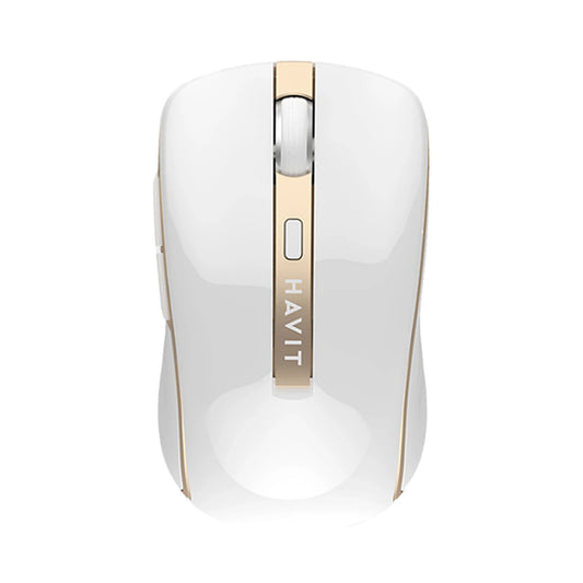 MOUSE INALAMBRICO BLANCO-DORADO, HV-MS951GT-WG, HAVIT