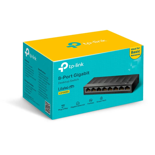 SWITCH LITE WAVE 8 PUERTOS GIGAS*, LS1008G, TP-LINK