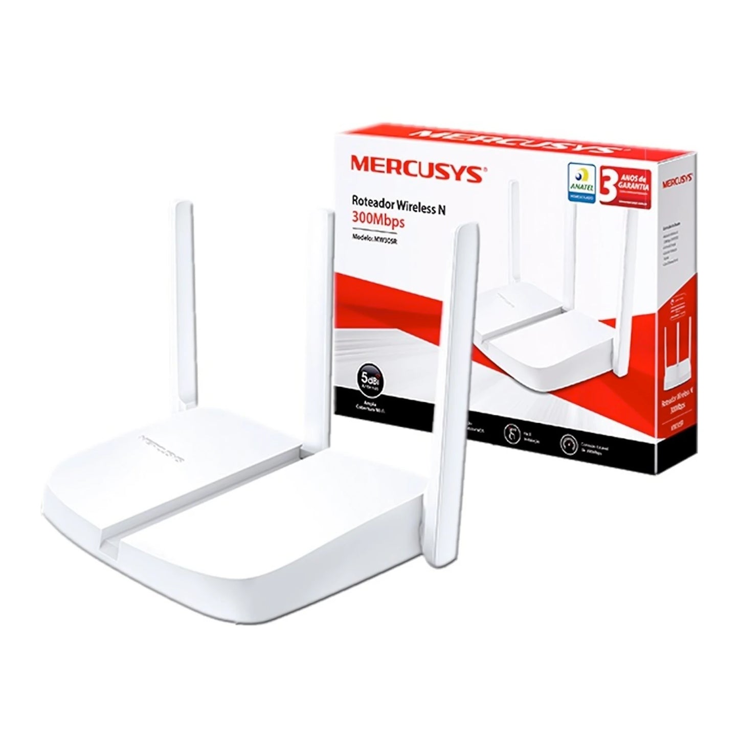 ROUTER INALAMBRICO N300/3 ANTENAS, MW305R, MERCUSYS