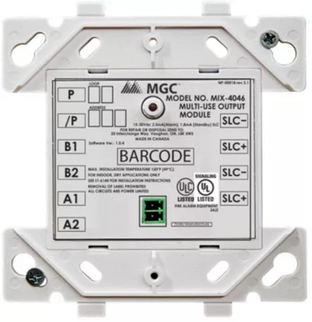 MODULO DE NOTIFICACION DIRECCIONABLE, MIX-4046, MIRCOM