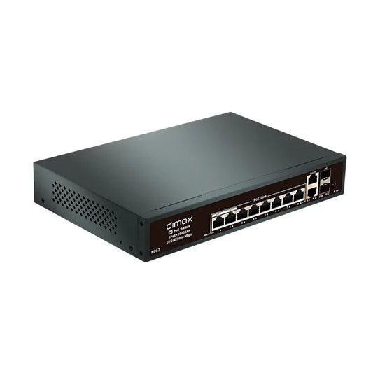 SWITCH DE 8 PUERTOS POE+2 UP LINK+2SFP, N062, DIMAX