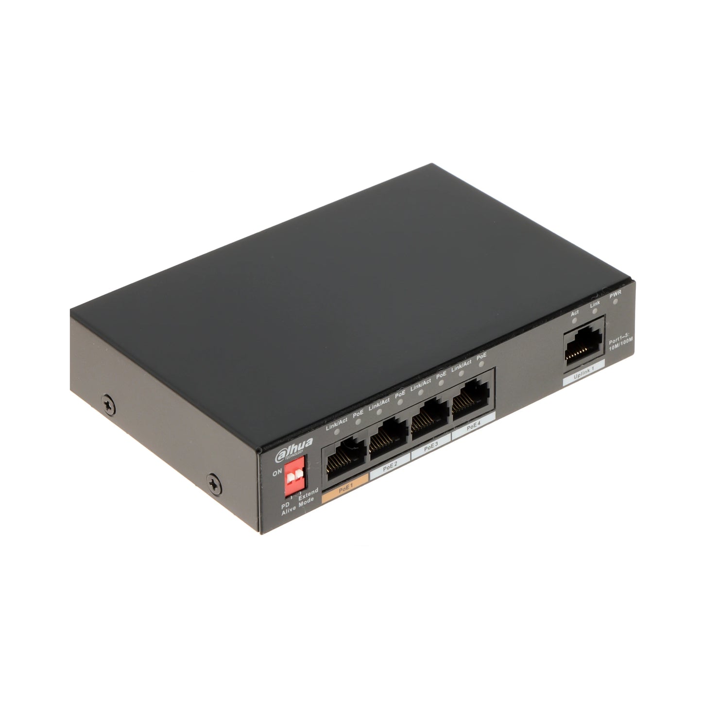 SWITCH POE 4 PUERTOS, PFS3005-4ET-60-V2, DAHUA