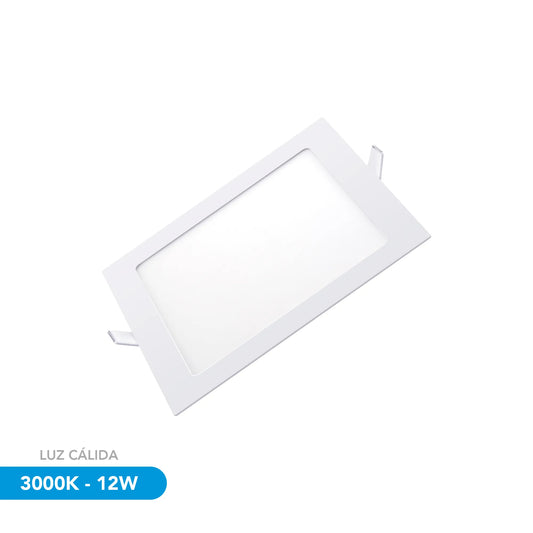 LUZ LED CUADRADA DE EMPOTRAR 3000K 12W, S148, DIMAX