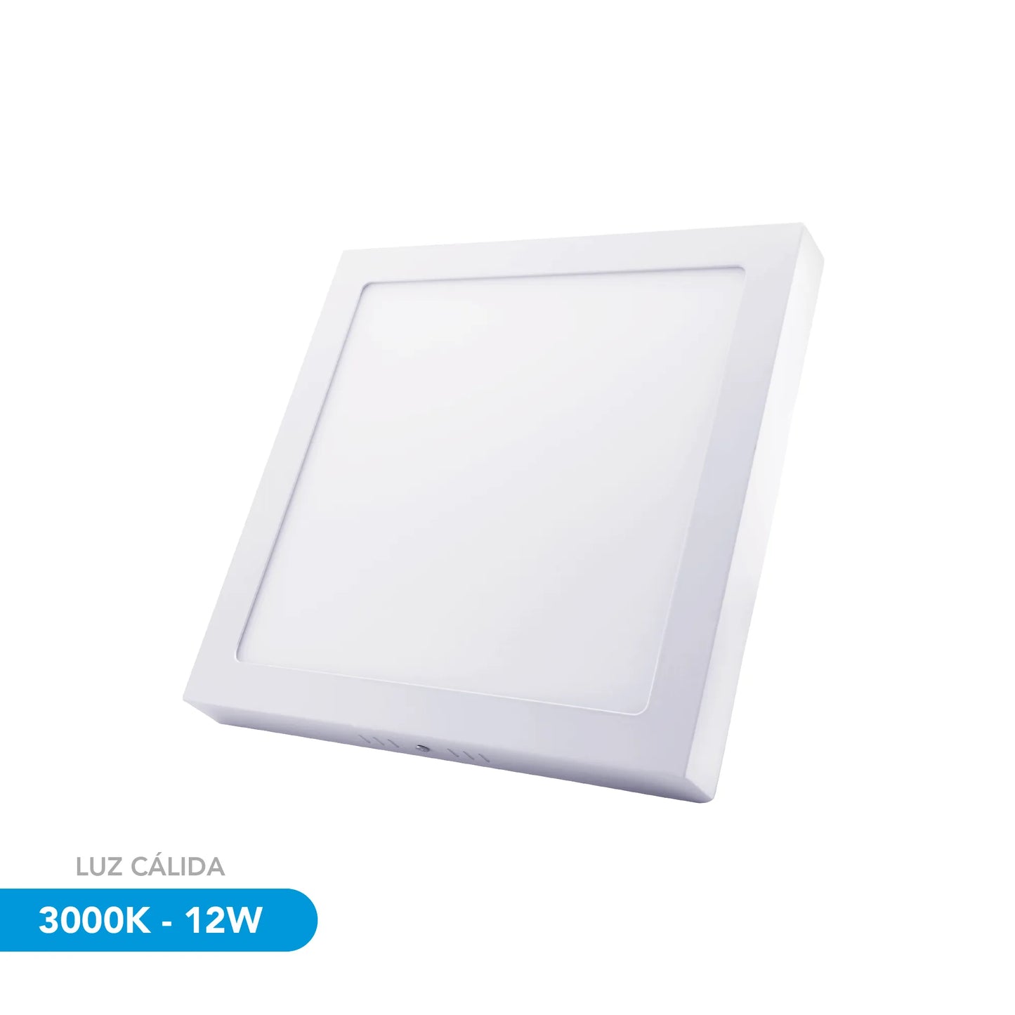 LUZ LED CUADRADA DE SOBREPONER 3000K 12W, S158, DIMAX