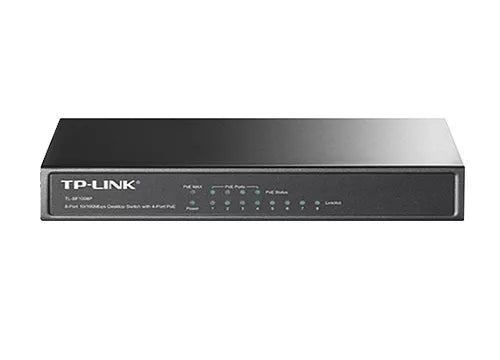 SWITCH POE DE 8 PUERTOS *4 SON POE, TL-SF1008P, TP-LINK