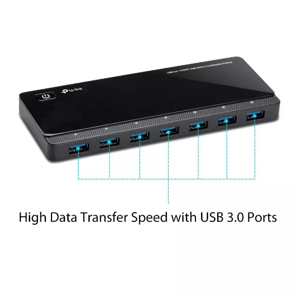 HUB DE 7 PUERTOS UH720 USB 3.0 CON 2, TL-UH720, TP-LINK