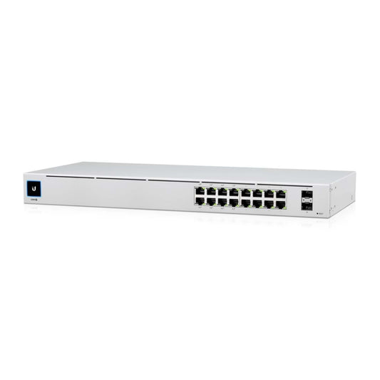 SWITCH UNIFI POE DE 16 PUERTOS, USW-16-POE, UBIQUITI