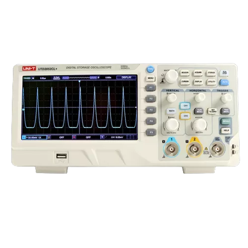 OSCILOSCOPIO DIGITAL 100Mhz - 500MSa/s, UTD2102CL+, UNI-T