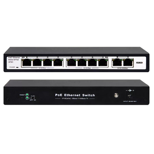 SWITCH POE 8 PUERTOS, VM-SW8P2G-120W, VICOM