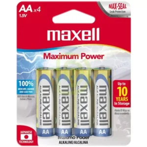 LR06 BATERIAS ALCALINAS AA PACK 4UND, 723465, MAXELL