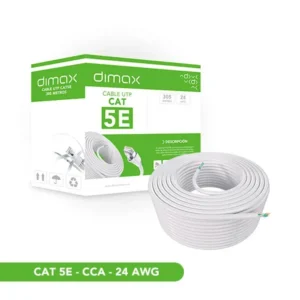 CABLE UTP CAT 5E (ALEACION) COLOR BLANCO, c714, DIMAX