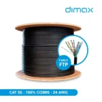 CABLE FTP CAT 5E (100% COBRE) NEGRO OUT, C718, DIMAX