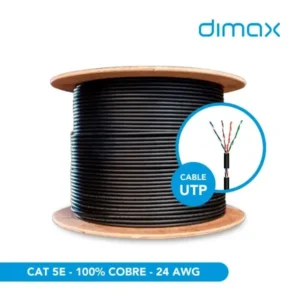 CABLE UTP CAT 5E>(100% COBRE) 0.5MM OUT, c724, DIMAX