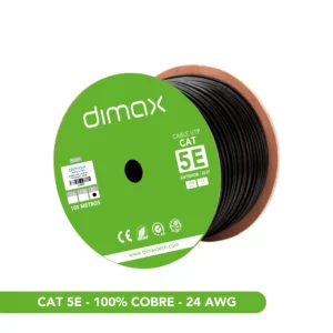 CABLE UTP CAT 5E EXTERIOR 100%COBRE 100M, C895, DIMAX