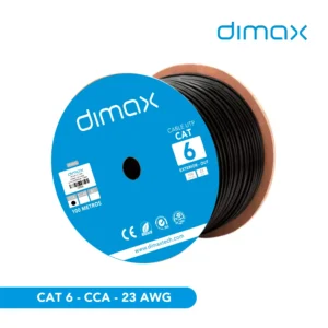 CABLE UTP CAT 6 EXTERIOR ALEACIÓN 100M , C896, DIMAX