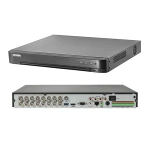 DVR 8MP 16CH 4K Pentahíbrido: HDTVI, HDCVI, AHD, CVBS, TurboHD, 2 HDD hasta 8TB, 4 canales de audio, 16 entradas de alarma., DS-7216HUHI-K2, HIKVISION