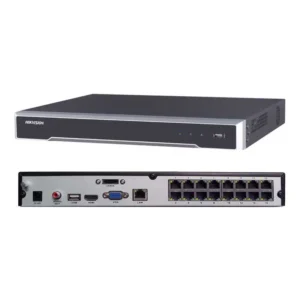 NVR 4K POE 16CH, 2HDD: Soporte 16 POE, decodificación hasta 1 canal a 8MP o 5 canales a 1080P, soporta 2HDD., DS-7616NI-Q2/16P, HIKVISION