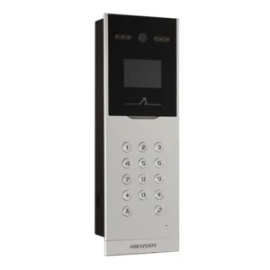 Frente de Calle Multidepartamento con Pantalla LCD: Cámara integrada de 2MP, grado de protección IP65, lector de tarjetas Mifare seguras, múltiples interfaces., DS-KD8023-E6, HIKVISION