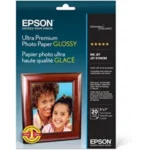 PAPEL EPSON ULTRA PREMIUN GLOSSY PHOTO 5X7 20 HOJAS, EPSON CONSUMIBLES, EPSS041945