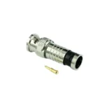 CONECTOR BNC A PRESIÓN RG6 BOLSA 10PCS, N043, DIMAX