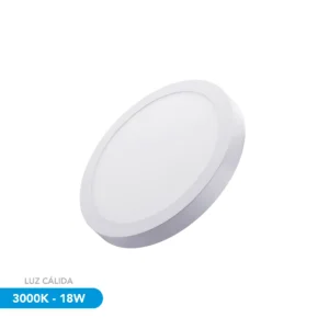 LUZ LED REDONDA DE SOBREPONER 3000K 18W, S155, DIMAX