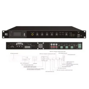 AMPLIFICADOR MEZCLADOR RMS CLASS-D 60W, T-B60DTB, ITC