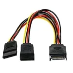 CABLE SATA 15 PIN MACHO A 2 SATA 15 PIN HEMBRA